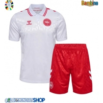 Maglie da calcio Danimarca Seconda Maglia Bambino Europei 2024 Manica Corta (+ Pantaloni corti)
